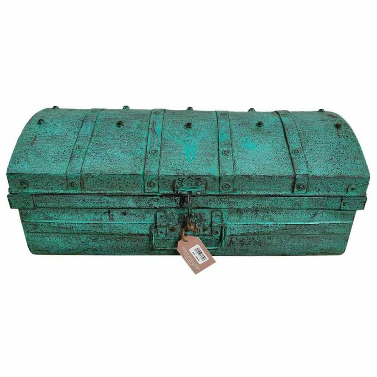 Dekorativ resväska Alexandra House Living Grön Järn Traditionell stil 35 x 27 x 66 cm - 3