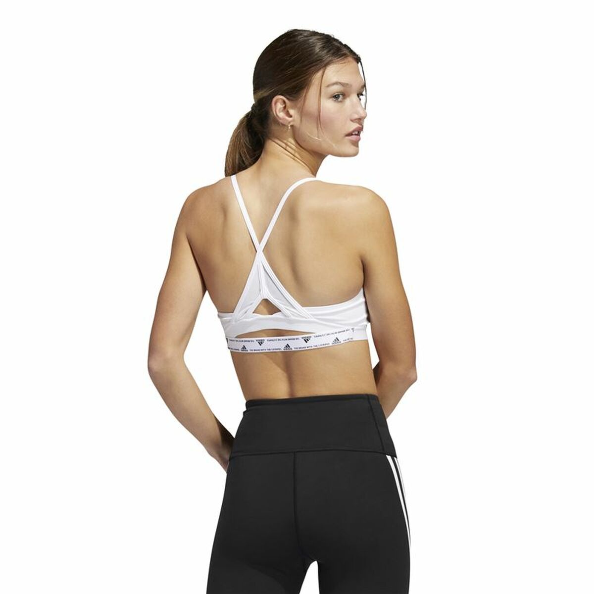Sport-BH Adidas Aeroreact Ls P Vit - 3