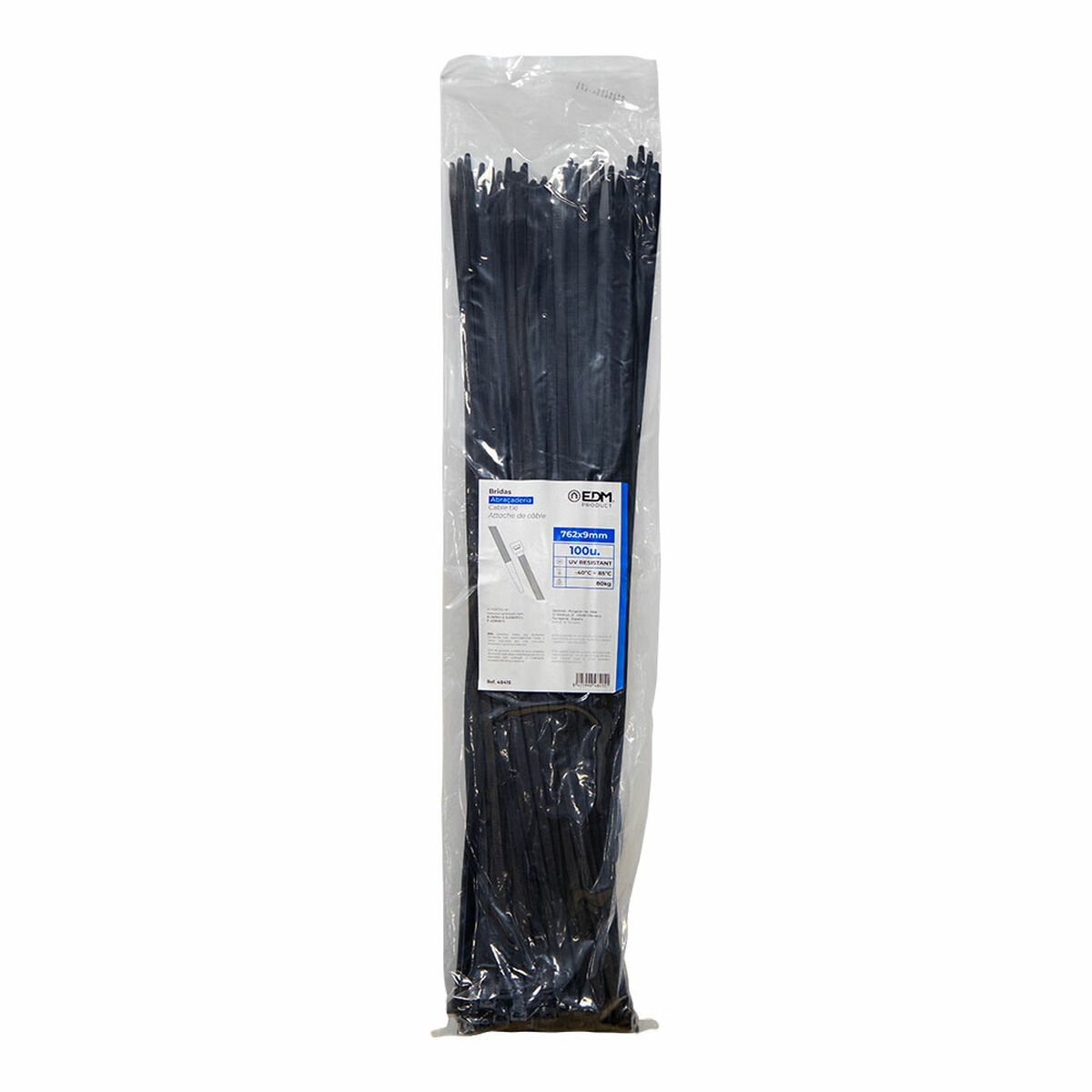Nylonkabelband EDM 48416 Svart 1030 x 12,7 mm (100 antal) - 7