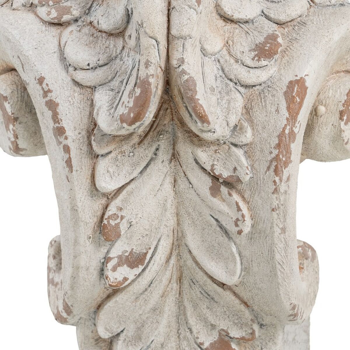 Skulptur Vit Harts Manganoxid Ängel 60 x 25 x 68 cm - 5