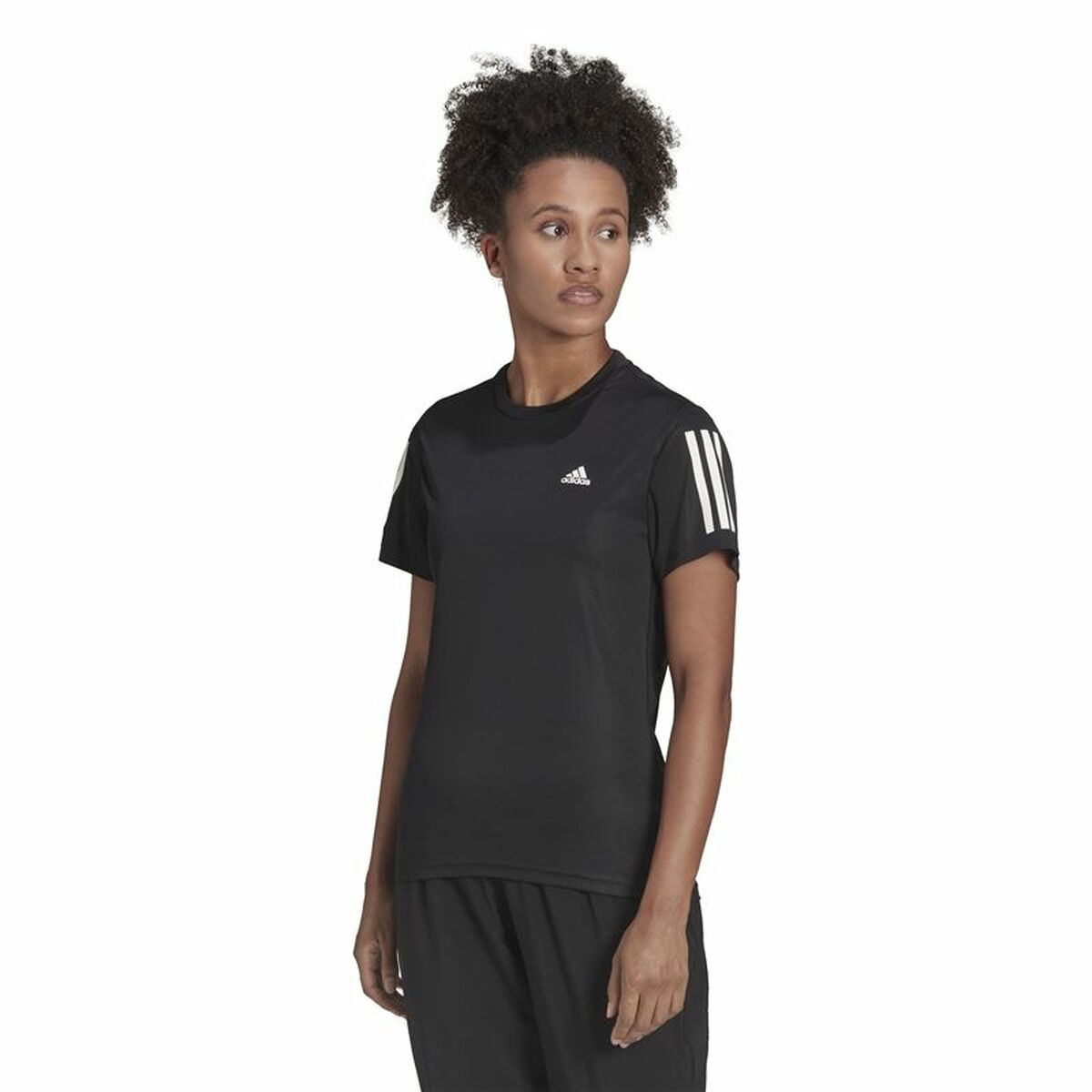 T-shirt med kortärm Dam Adidas Own the Run Svart - 7