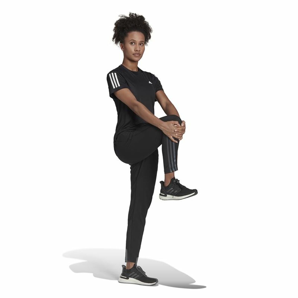 T-shirt med kortärm Dam Adidas Own the Run Svart - 14