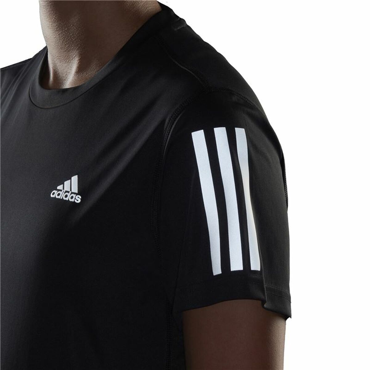 T-shirt med kortärm Dam Adidas Own the Run Svart - 5