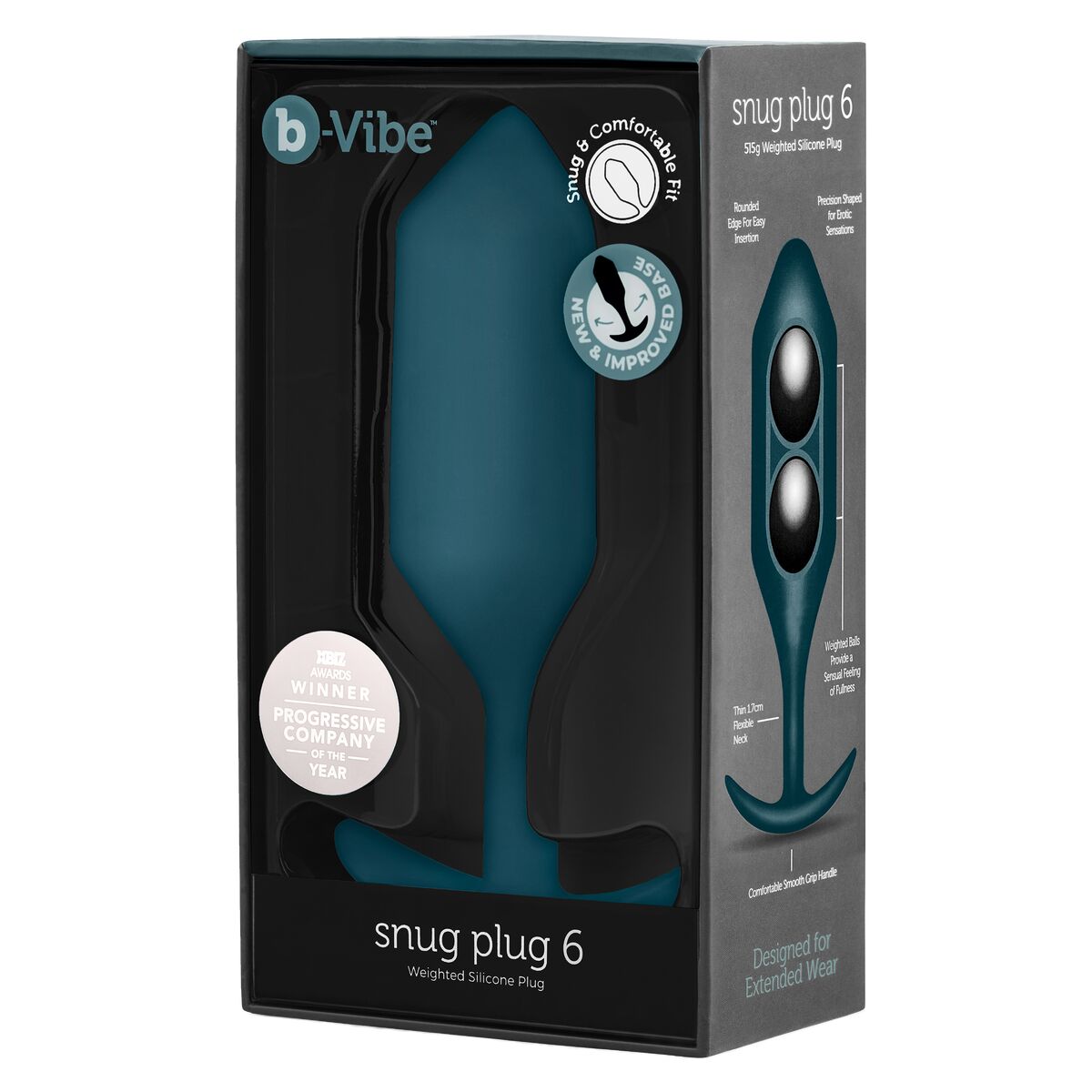 Analplugg B-Vibe 6 Blå Azul Océano