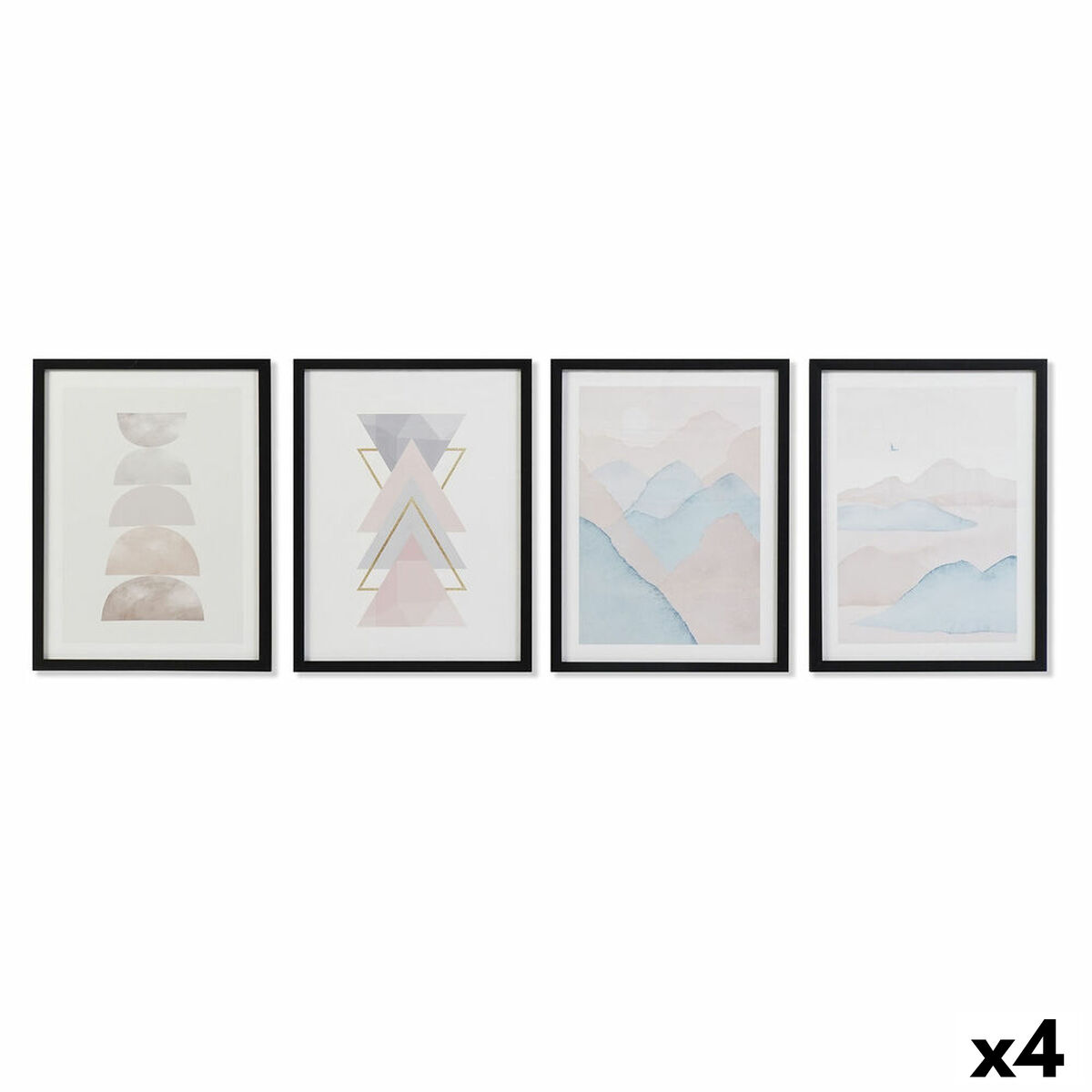 Tavla DKD Home Decor polystyren Trä MDF 30 x 3 x 40 cm - 4