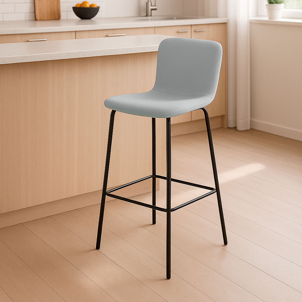 Sittpall Versa Blå Grå Metall 44,5 X 93,5 X 51 CM - 2