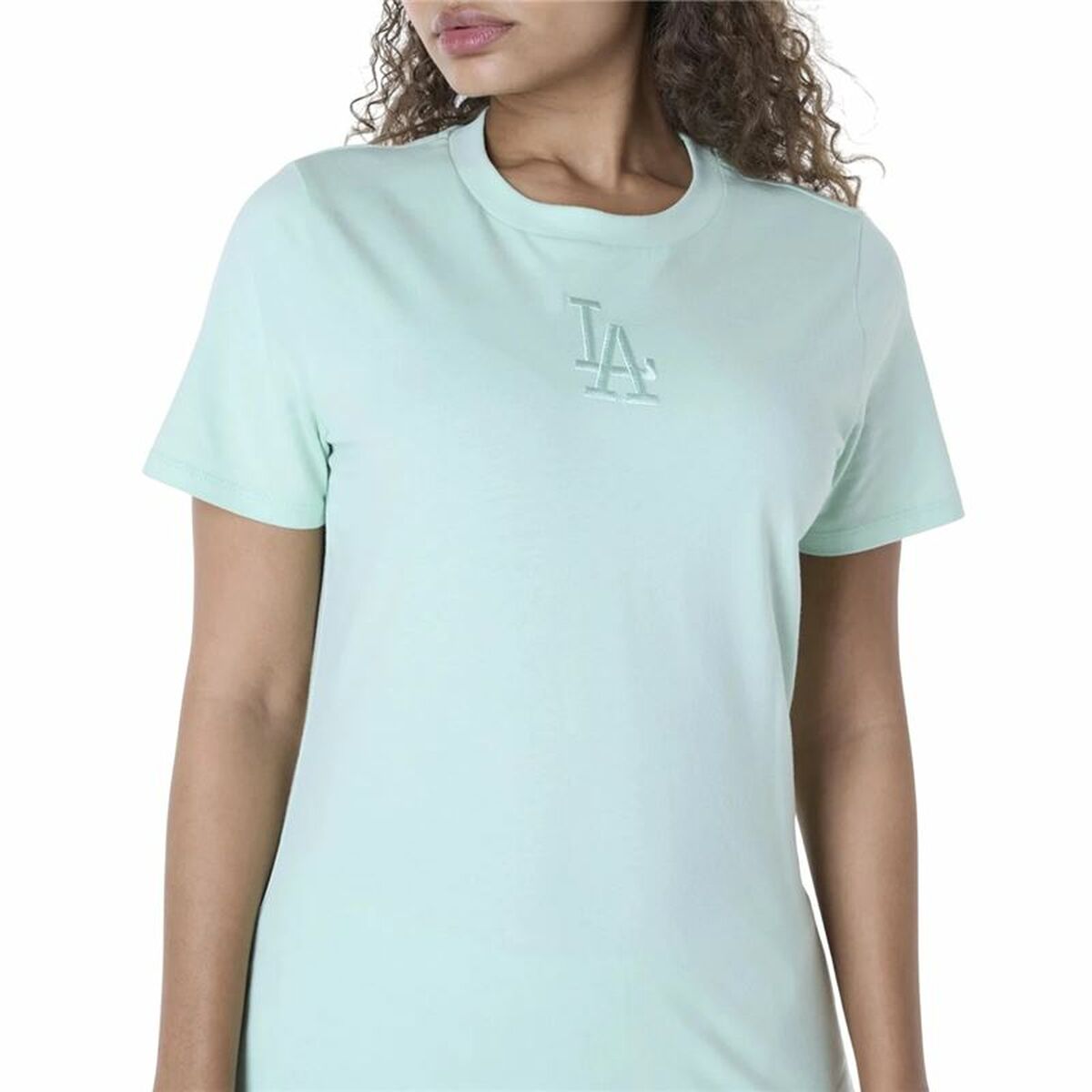 T-shirt med kortärm Dam New Era LA Dodgers MLB League Essential Aquamarine