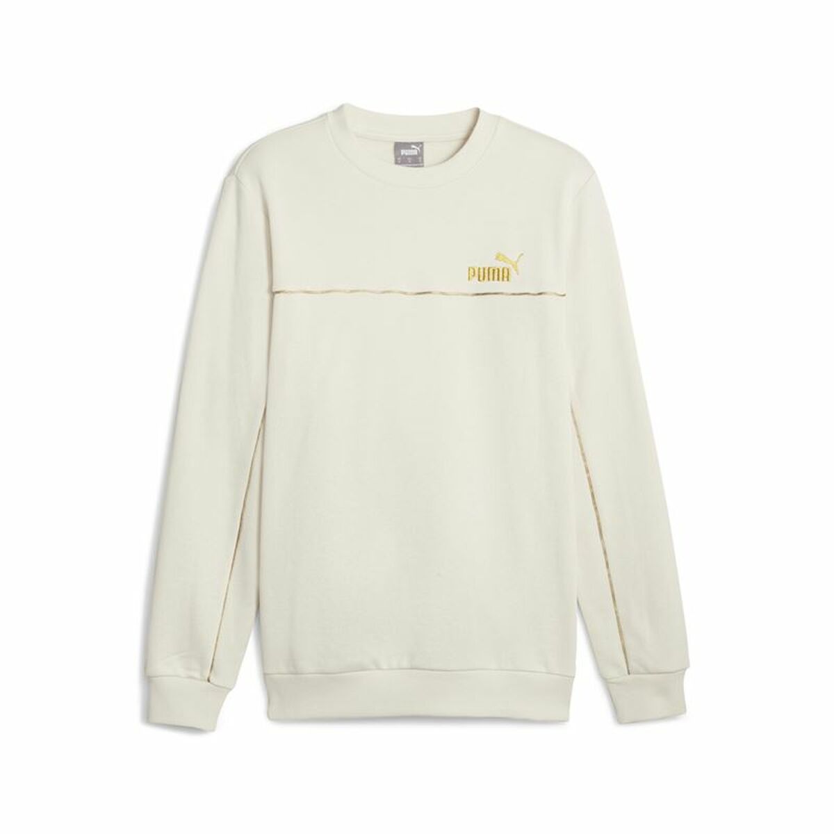 Tröja utan huva Herr Puma ESS+ Minimal Gold Cr Beige
