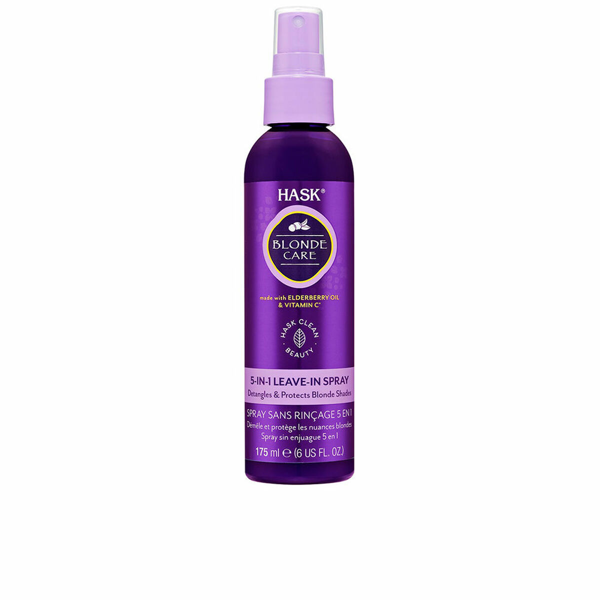anti-frizz spray HASK Blonde Care 175 ml Färgneutraliserande