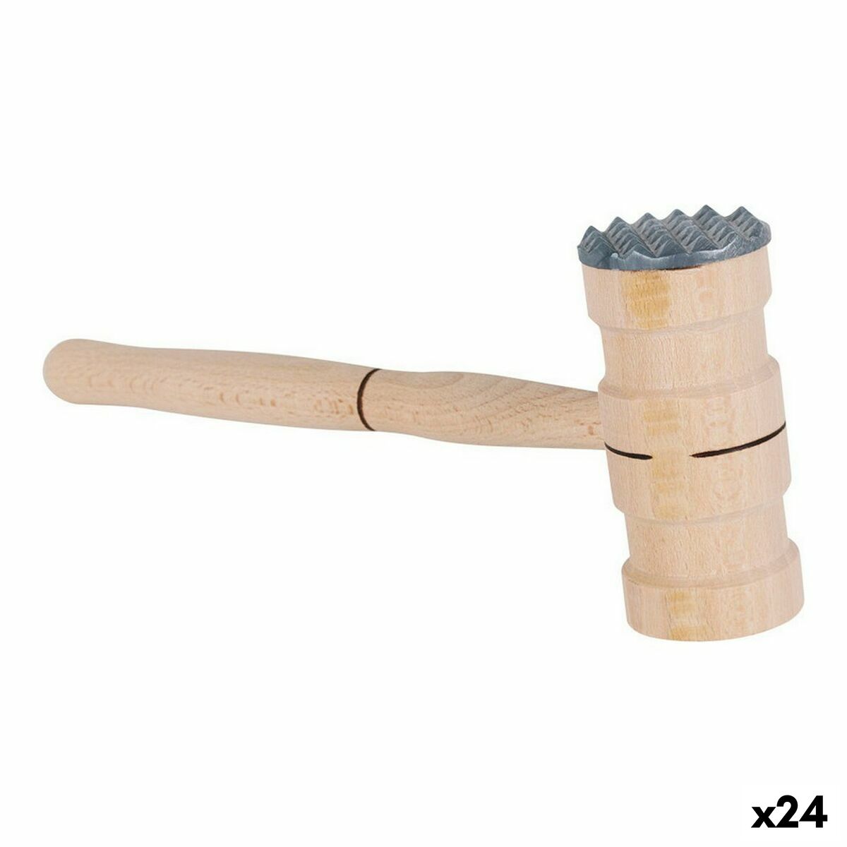 Kötthammare Quttin Quttin Metall bokträ 26 x 11 x 5 cm - 3