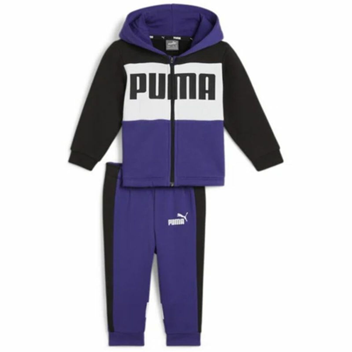 Träningsoverall, Barn Puma Minicats Colorblock Jogger Purpur
