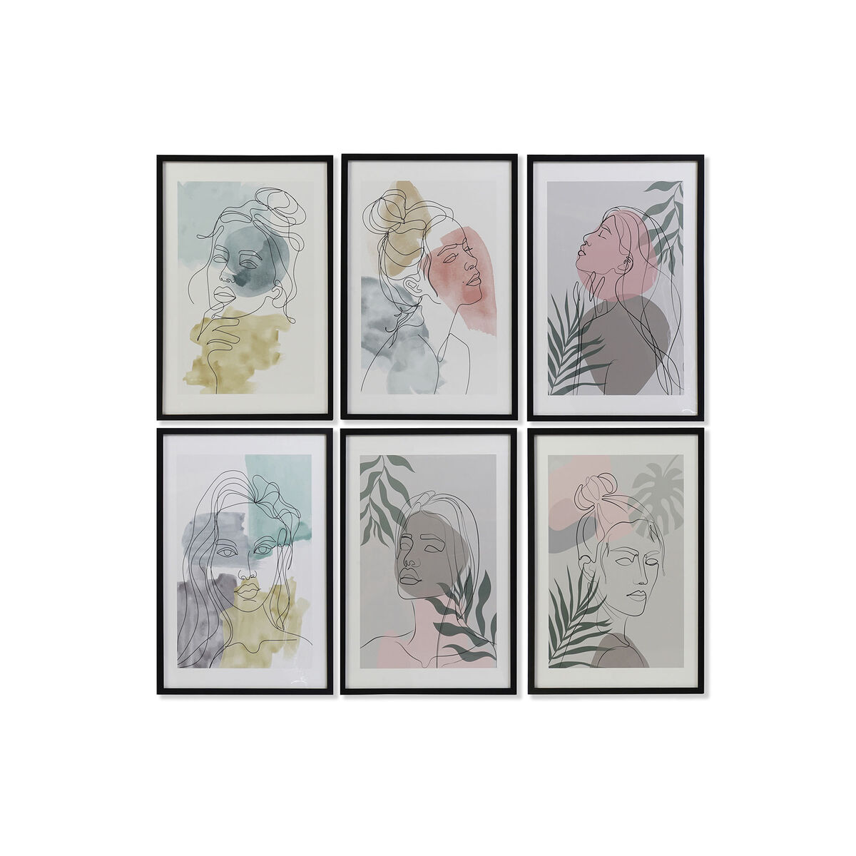 Tavla DKD Home Decor polystyren Trä MDF 40 x 3 x 60 cm - 5
