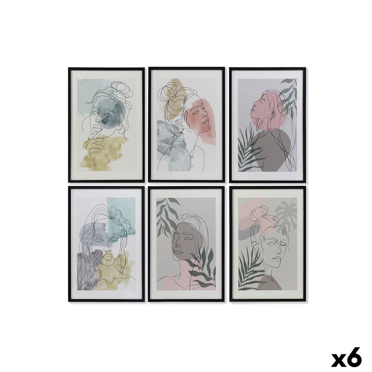 Tavla DKD Home Decor polystyren Trä MDF 40 x 3 x 60 cm - 4
