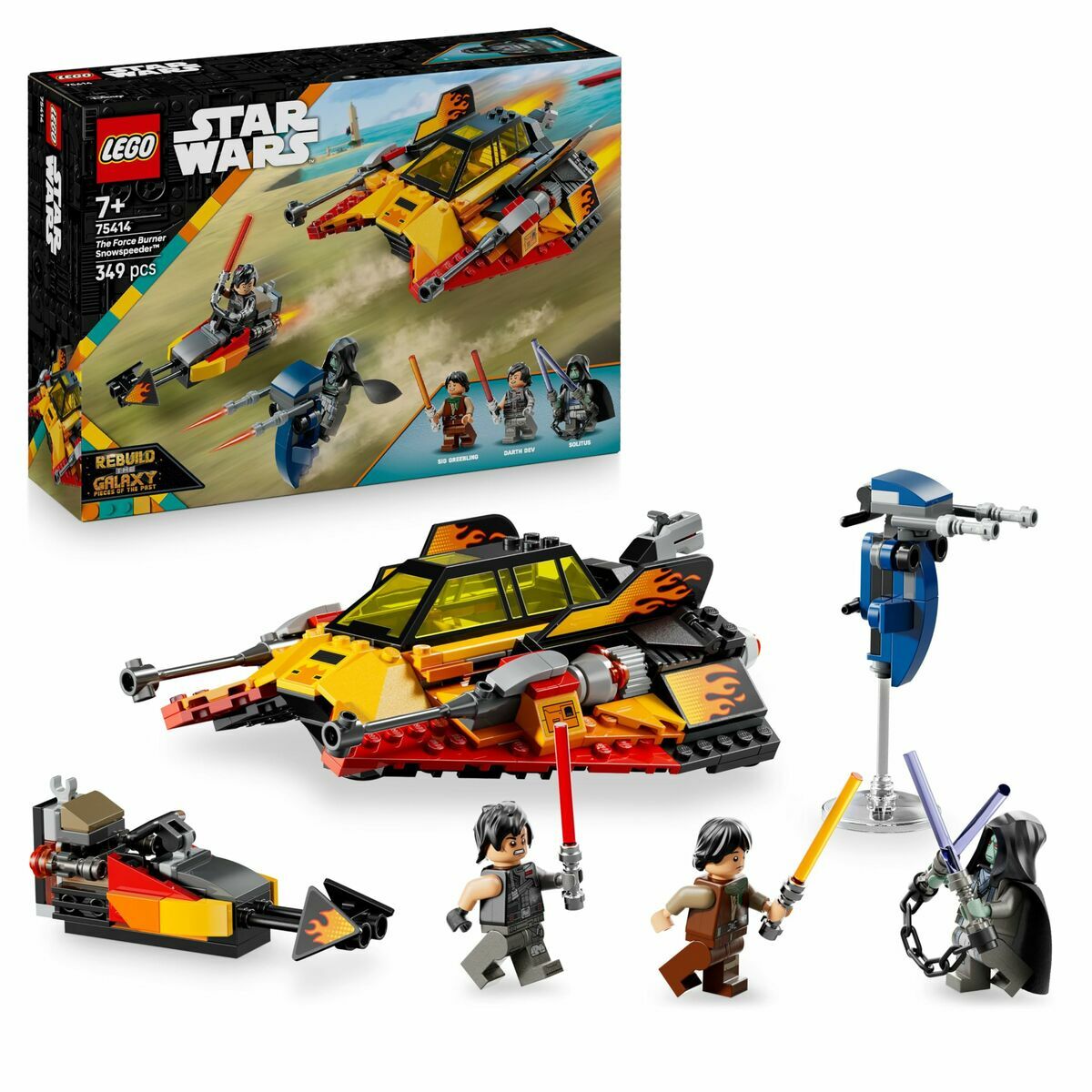 Byggsats Lego 75414 The Force Burner Snowspeeder 349 Delar - 2