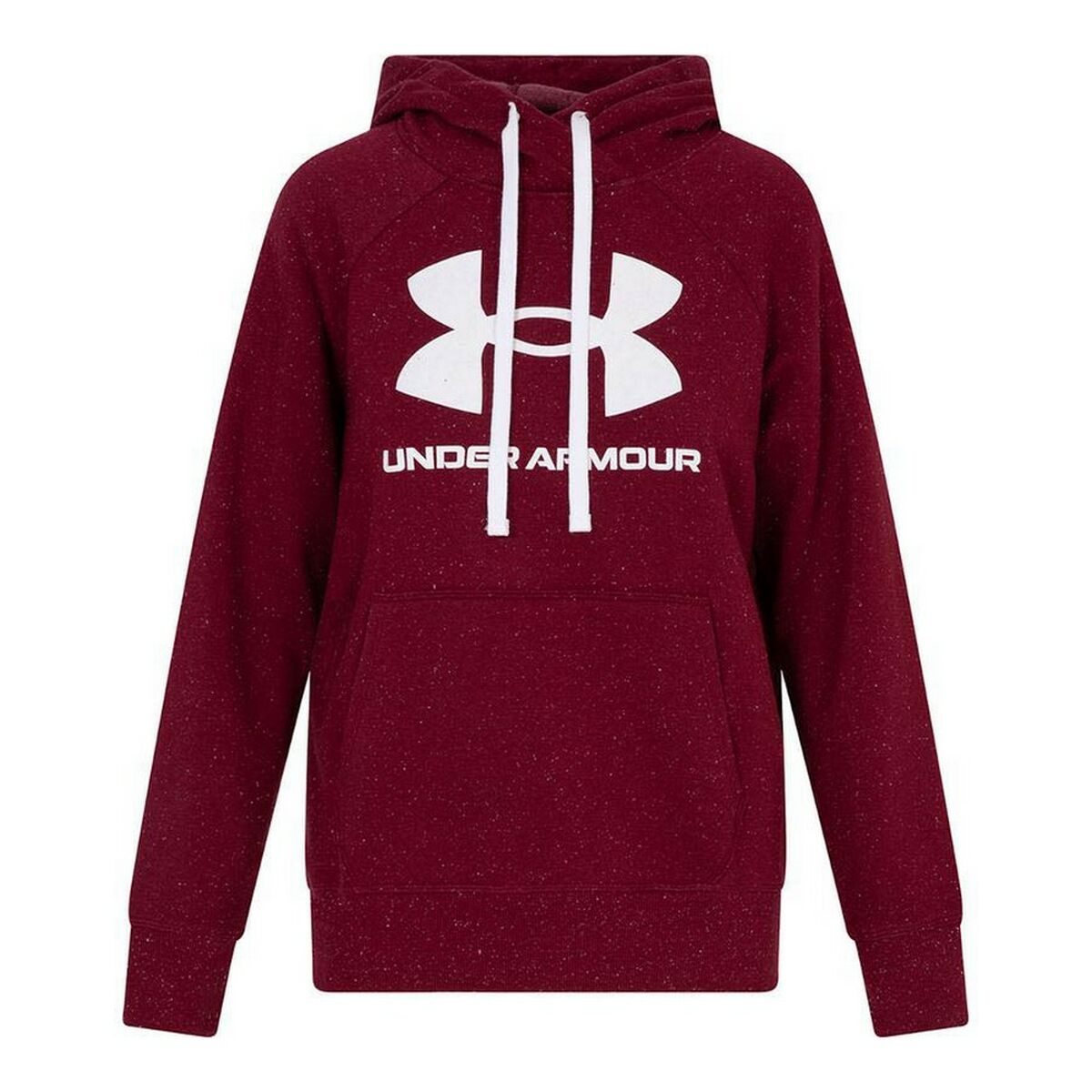 Tröja med huva Dam Under Armour Fleece Rival Röd Mörkröd - 4