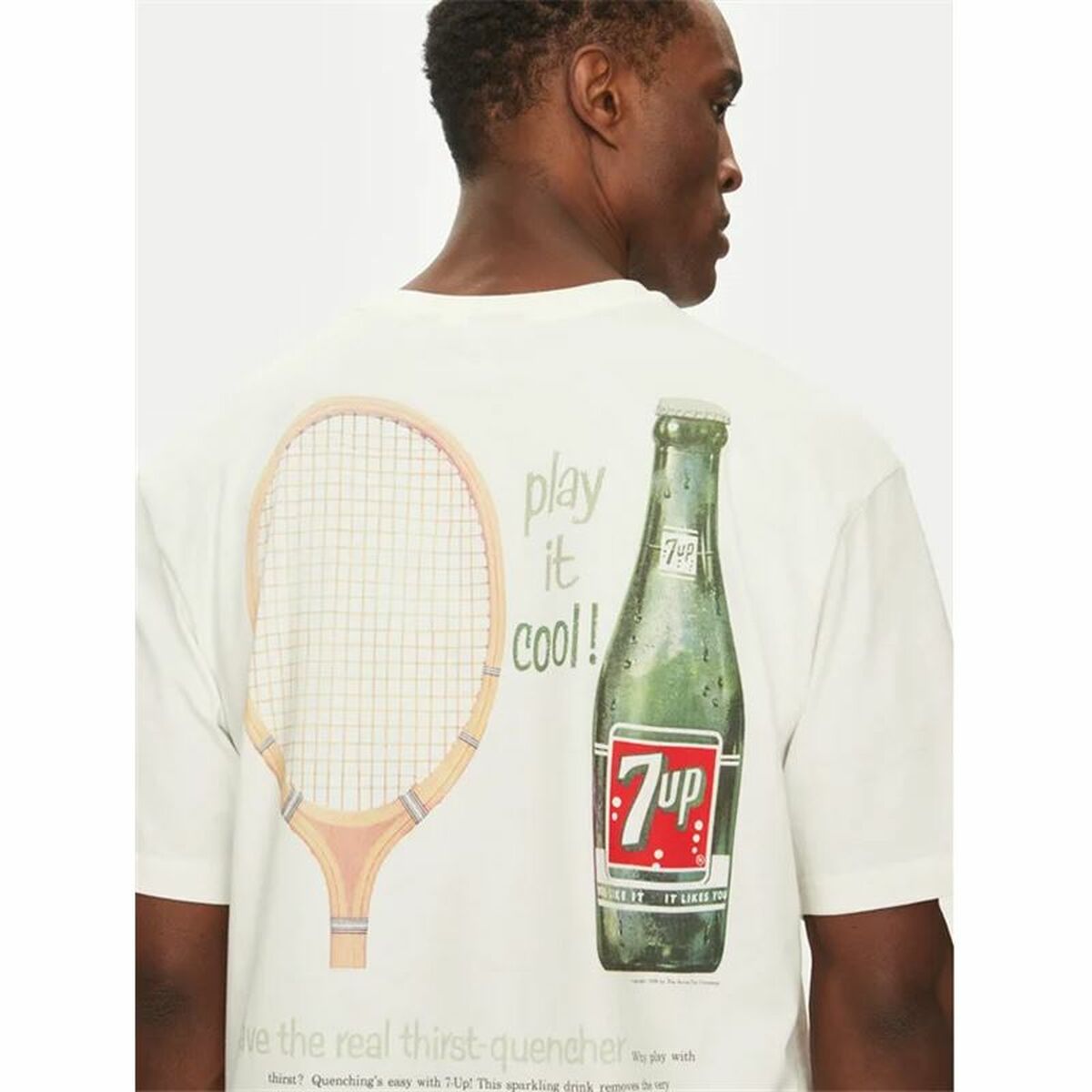 T-shirt med kortärm Herr Only & Sons Ons7Up Rlx Ss Beige - 2