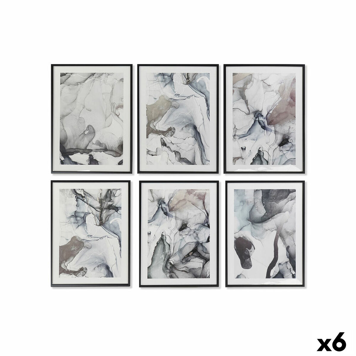 Tavla DKD Home Decor polystyren Trä MDF 50 x 3 x 70 cm - 4