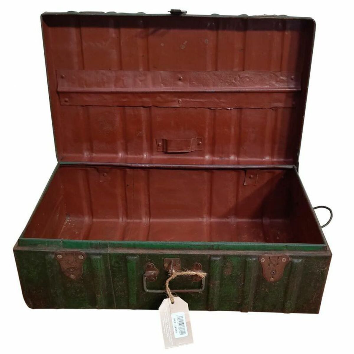 Dekorativ resväska Alexandra House Living Brun Järn Traditionell stil 35 x 23 x 61 cm - 3