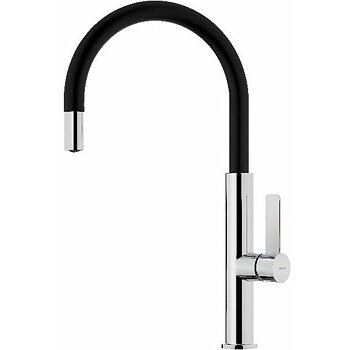 Blandare Teka TOPFOT995 Svart Krom