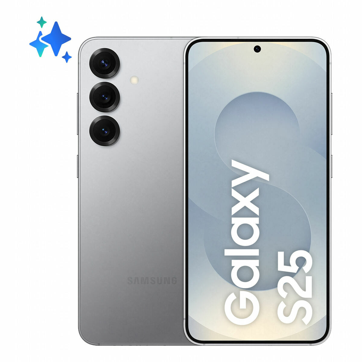Smartphone Samsung SM-S931BZSGEUE 6,2" Qualcomm Snapdragon 8 Elite 12 GB RAM 128 GB 256 GB Grå Silvrig