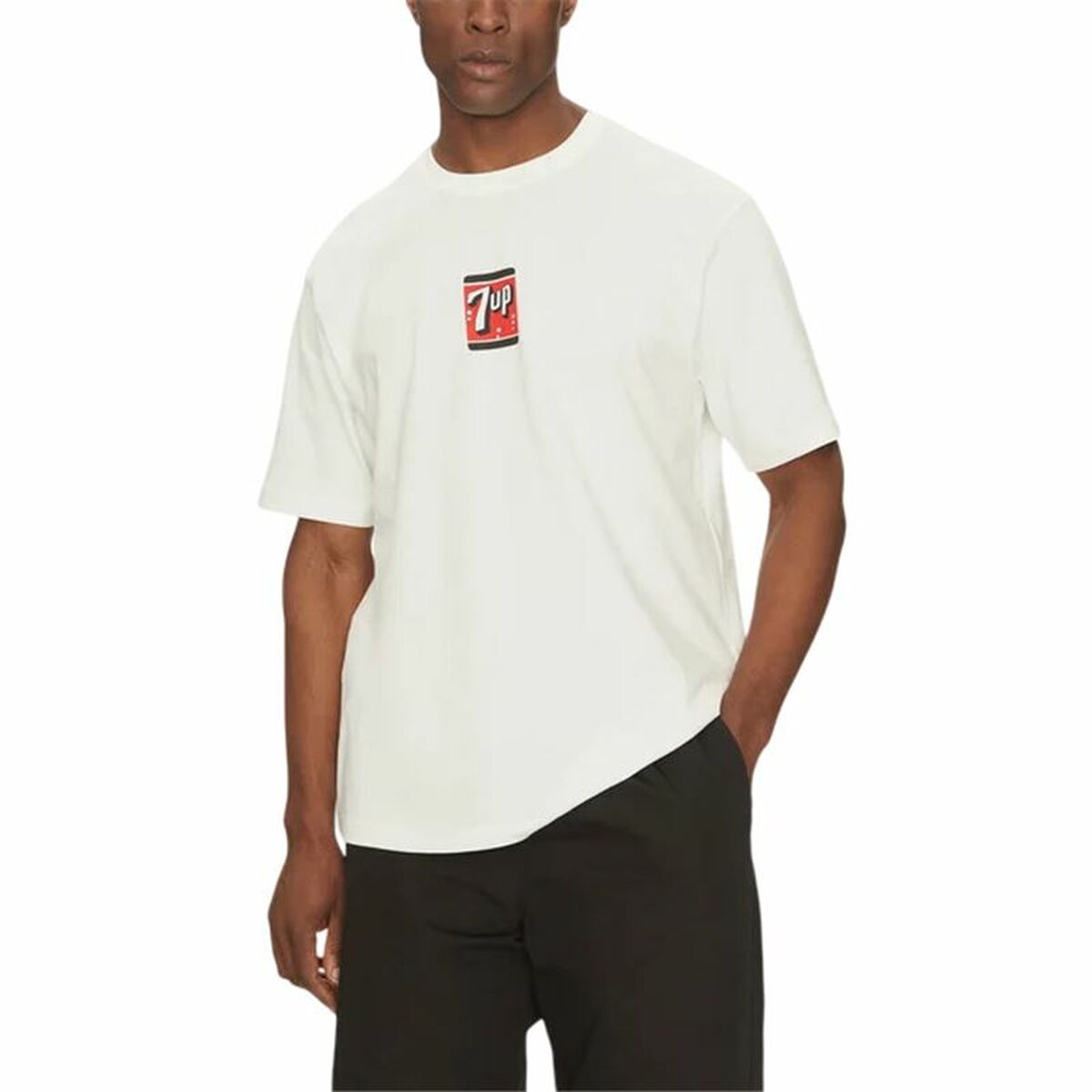 T-shirt med kortärm Herr Only & Sons Ons7Up Rlx Ss Beige