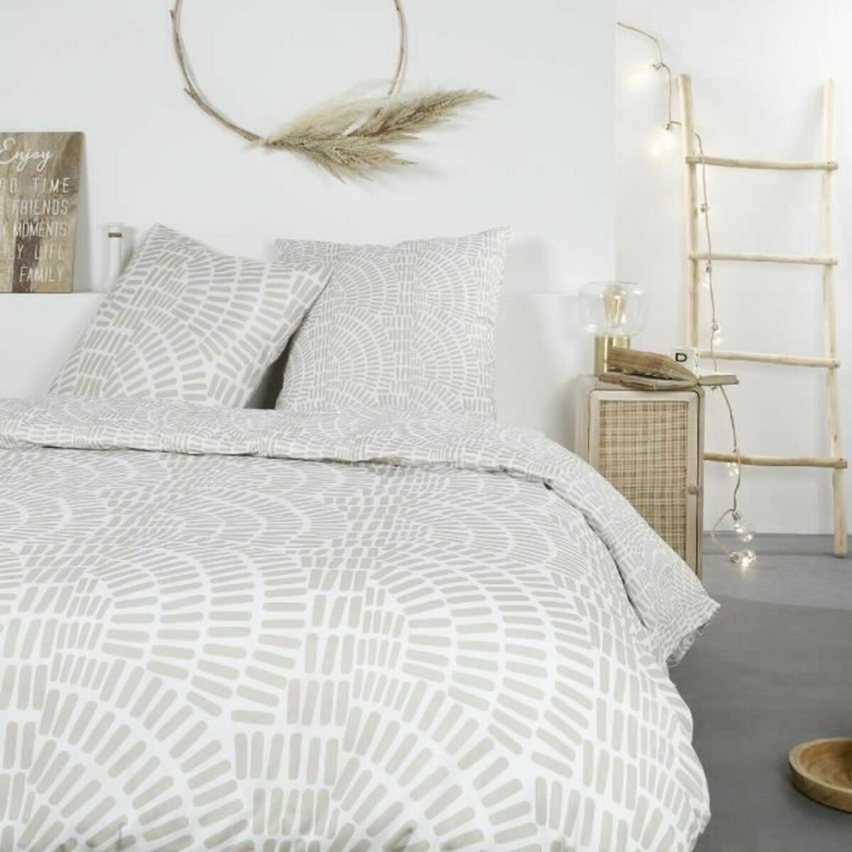Täckslagsset TODAY Mawira Beige 260 x 240 cm Etnisk - 8
