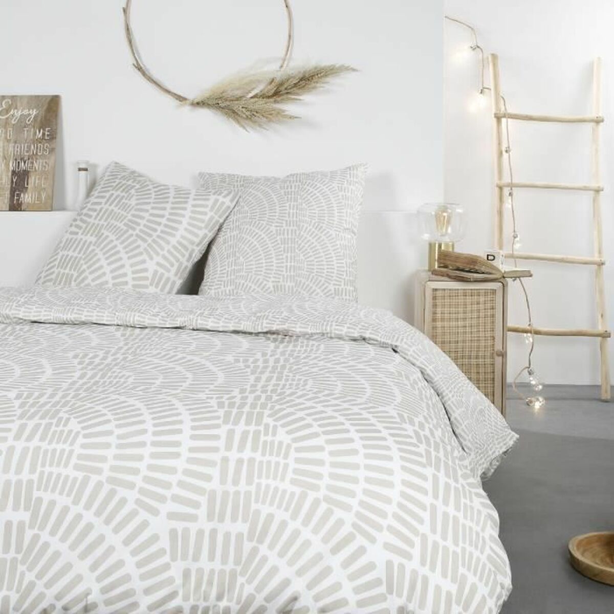 Täckslagsset TODAY Mawira Beige 260 x 240 cm Etnisk - 3