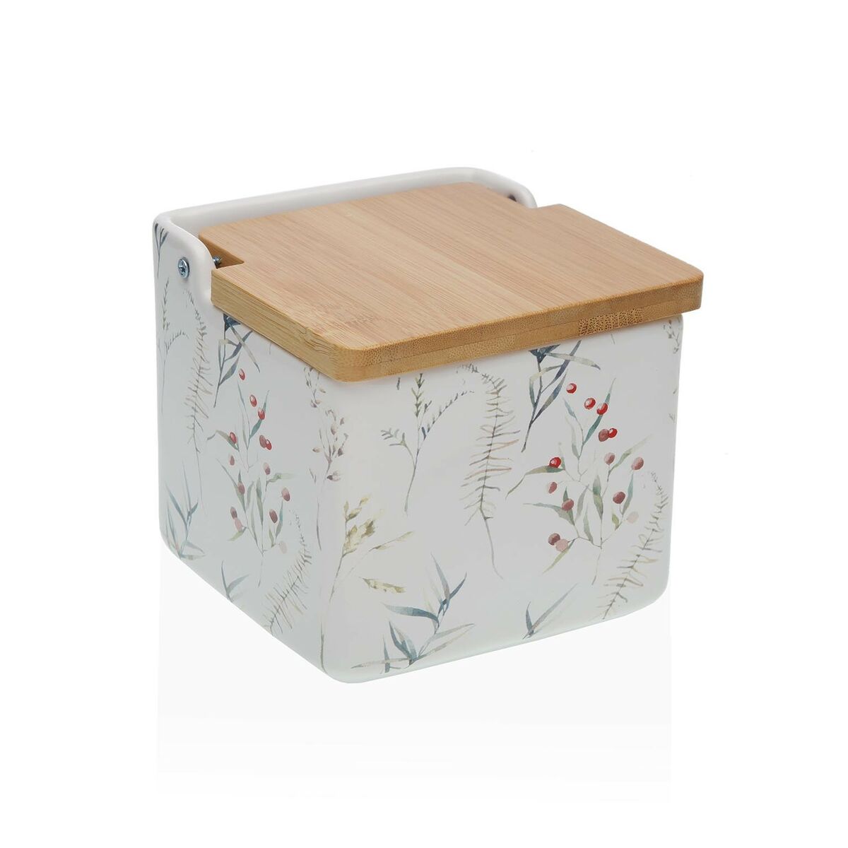 Saltkar med lock Versa Celyn 12,2 x 11,5 x 12,2 cm Keramik - 2