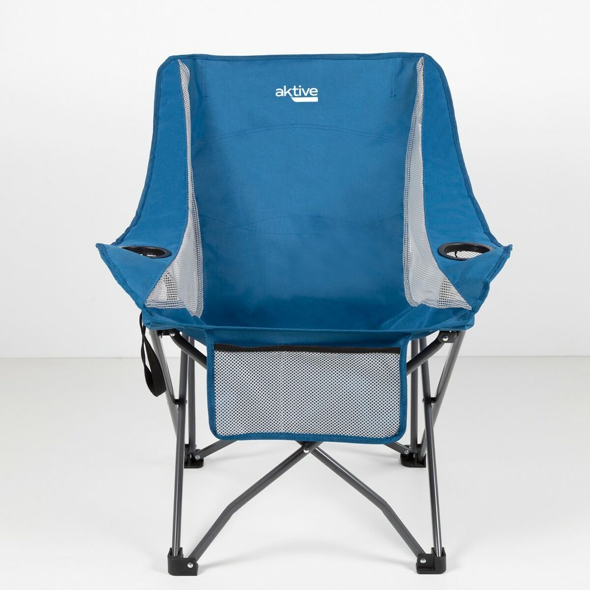 Hopfällbar campingstol Aktive Blå 48 x 86 x 50 cm (2 antal) - 6