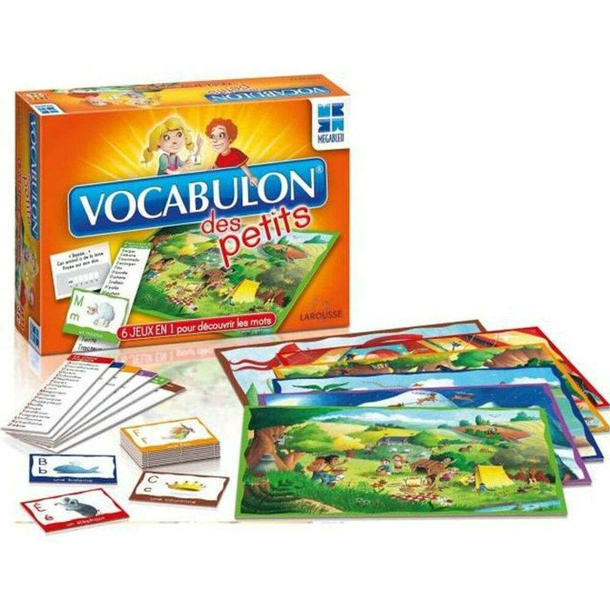 Sällskapsspel Megableu Vocabulon des Petits learning game 29 x 20 x 6 cm