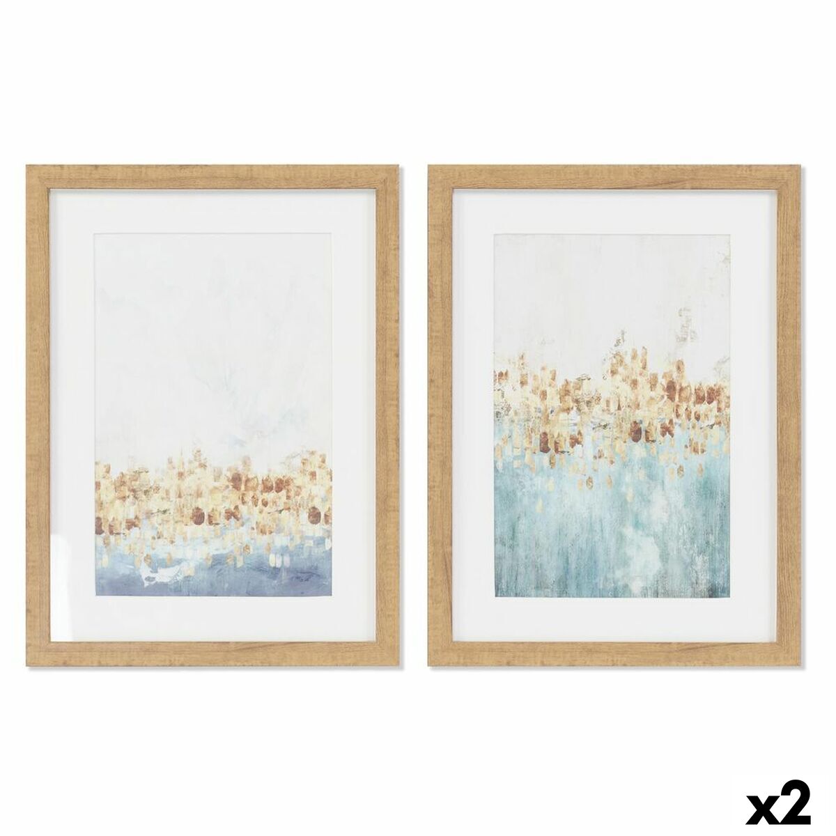 Tavla DKD Home Decor Glas polystyren 30 x 2,5 x 40 cm - 4