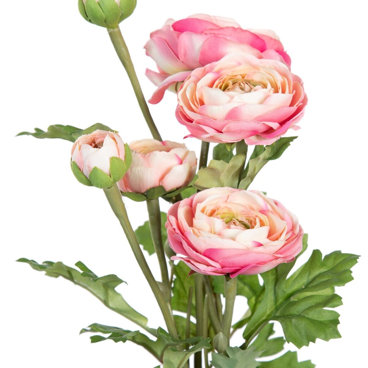 Dekorativ växt Polyester Polyetylen Järn Blomster 12,5 x 12,5 x 37 cm - 2