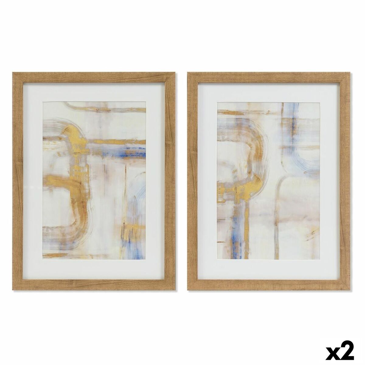 Tavla DKD Home Decor Glas polystyren 30 x 3 x 40 cm - 4