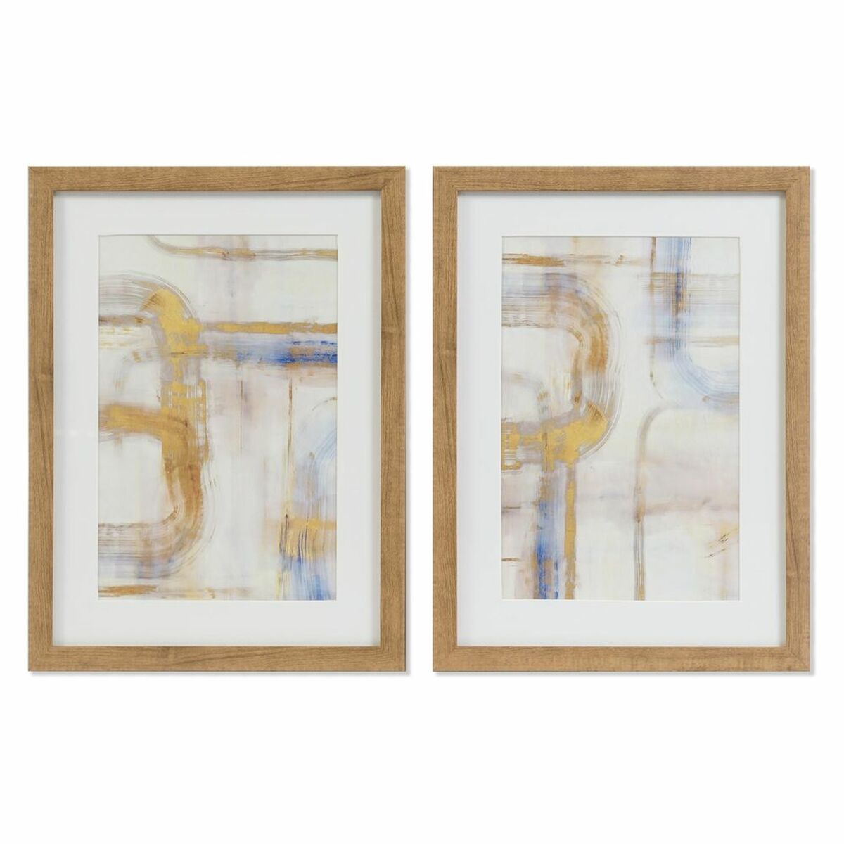 Tavla DKD Home Decor Glas polystyren 30 x 3 x 40 cm