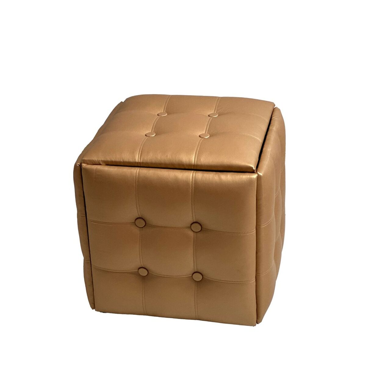 Stolset GO GIFT Transformer Kamel Läder Stål 50 x 50 x 50 cm Puff 5-i-1 5 antal - 2