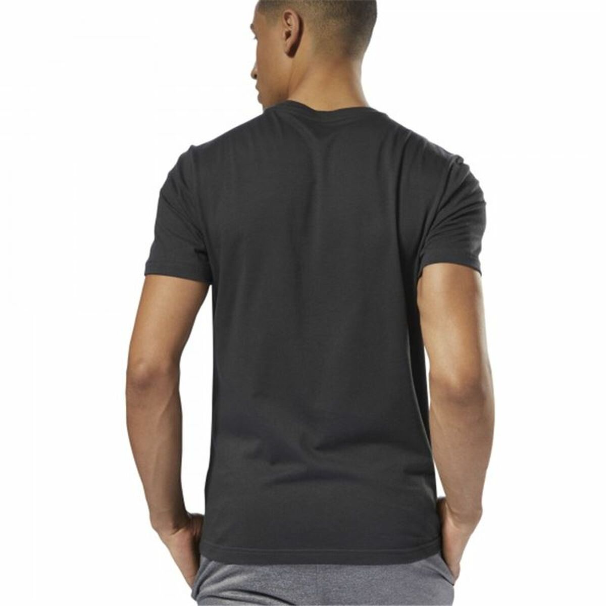 T-shirt med kortärm Herr Reebok Sportswear Training Kamouflage Svart - 5