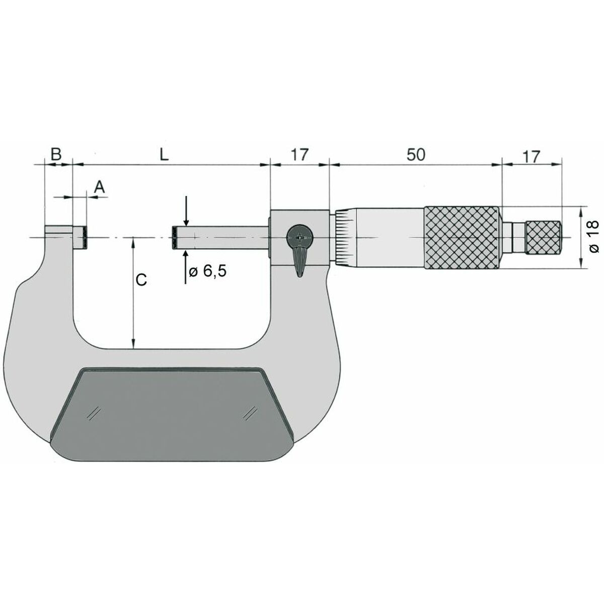 Yttre mikrometer VOGEL 50-75 mm - 3