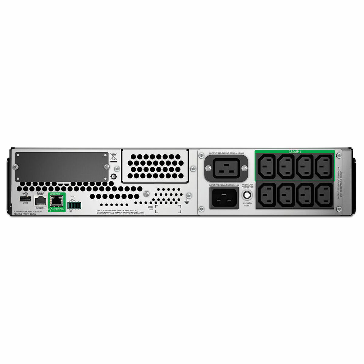 System för Avbrottsfri Strömförsörjning Interaktiv (UPS) APC SMT2200RMI2UC - 2