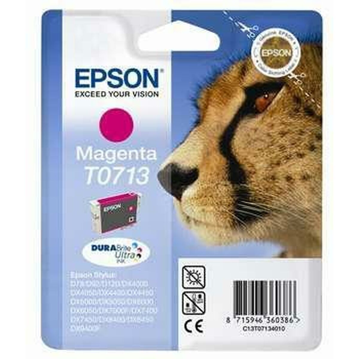 Original Bläckpatron Epson C13T07134012 Magenta - 2