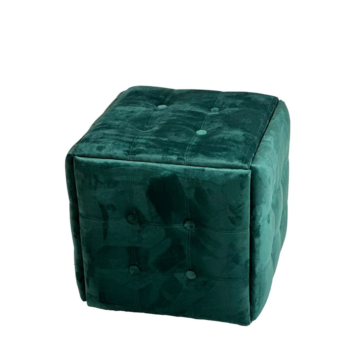 Stolset GO GIFT Transformer Mörkgrön Sammet Stål 50 x 50 x 50 cm Puff 5-i-1 5 antal - 2