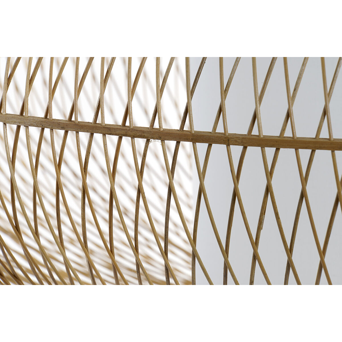 Taklampa DKD Home Decor Vit Naturell Bambu 40 W 83 x 83 x 40 cm - 16