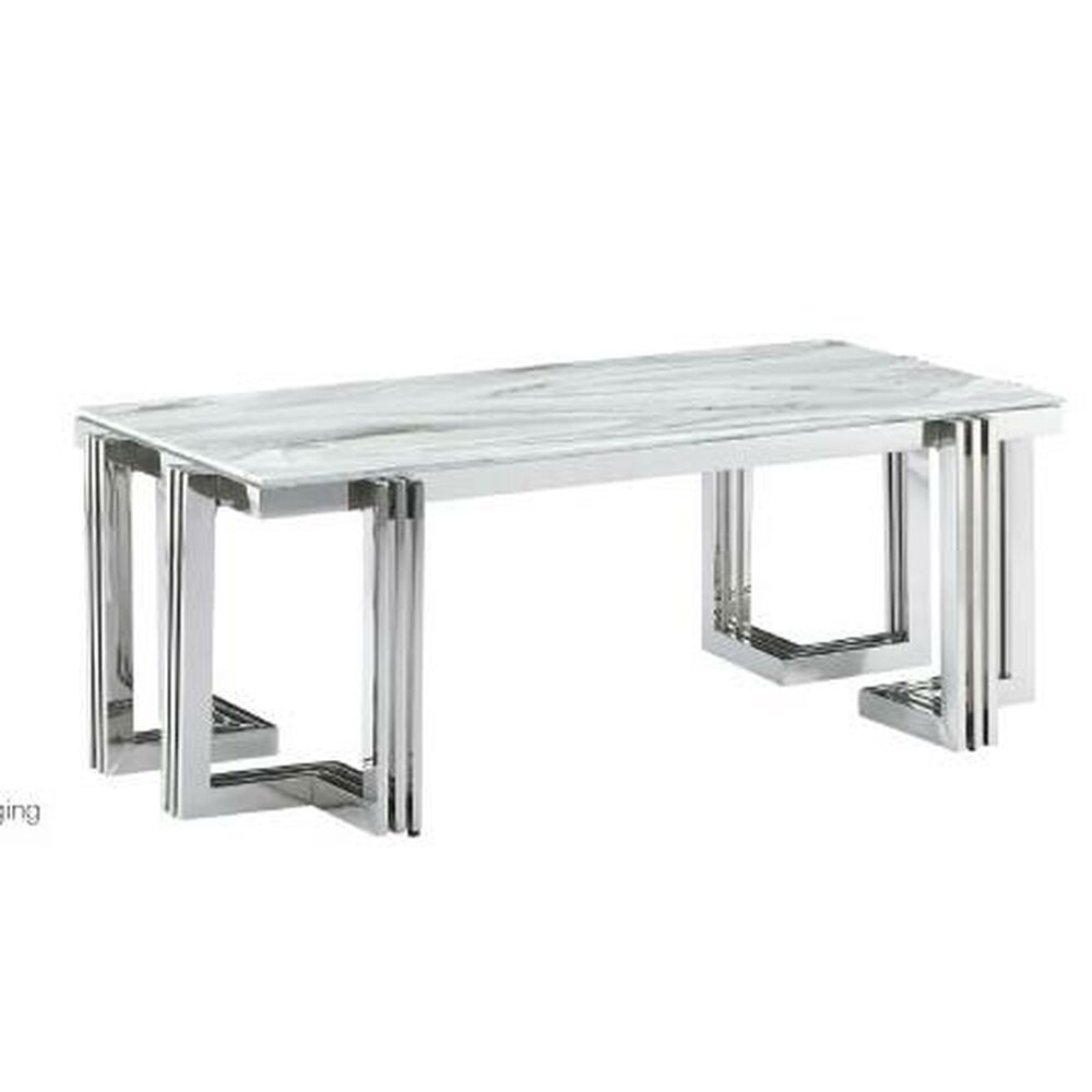 Matsalsbord DKD Home Decor Glas Stål (180 x 90 x 76 cm)