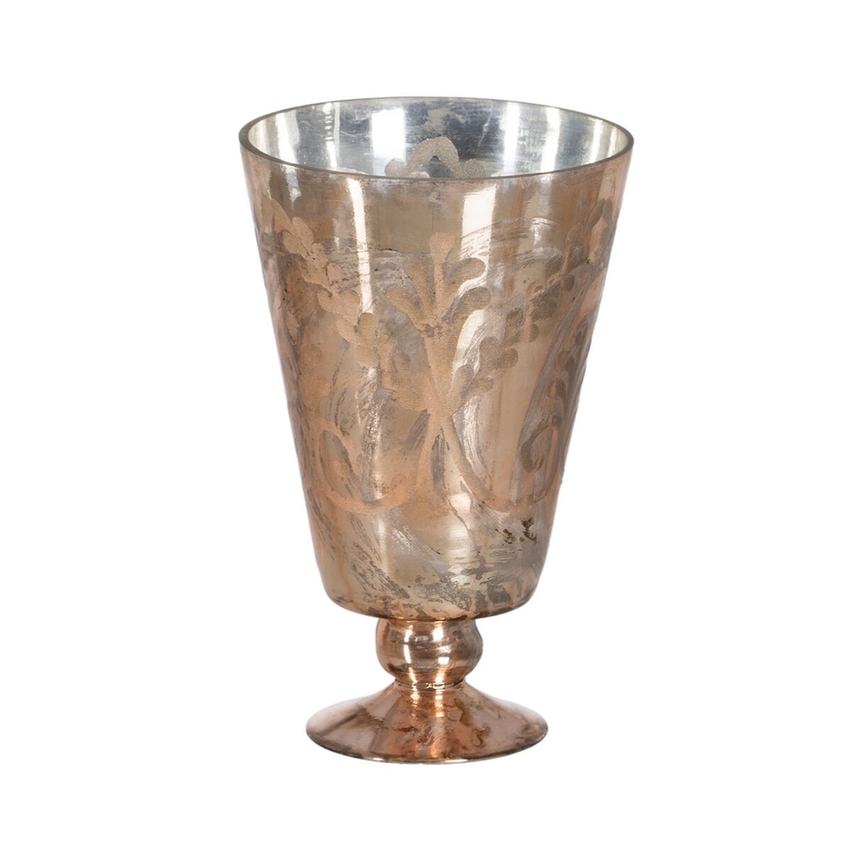 Vas Koppar Glas Vinglas 16 x 16 x 25 cm