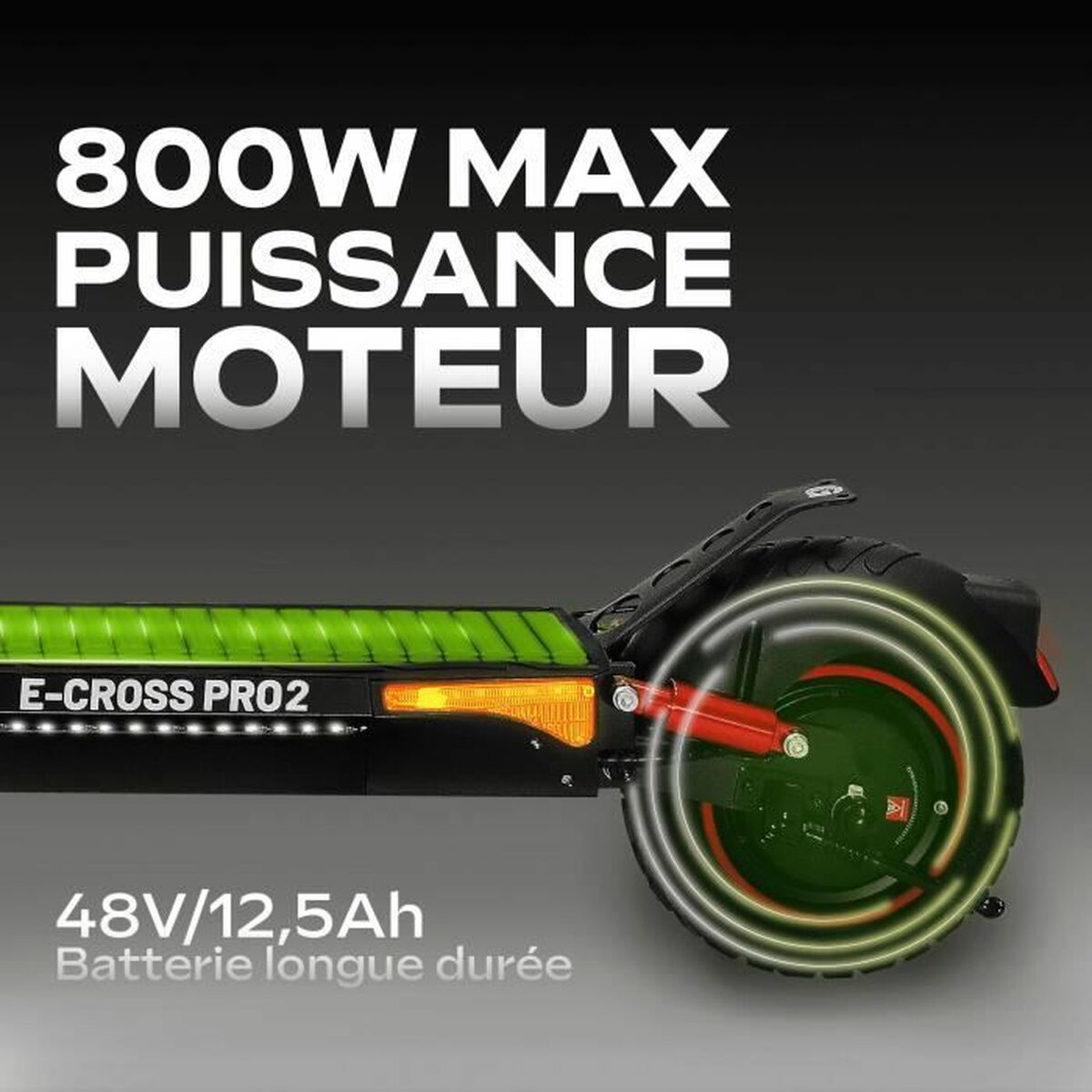 Elscooter Urbanglide ECROSS PRO 2 Svart 25 km/h 800 W - 3