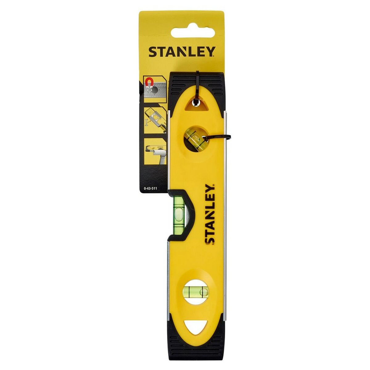 Vattenpass Stanley Magnetic Aluminium Gummi - 2