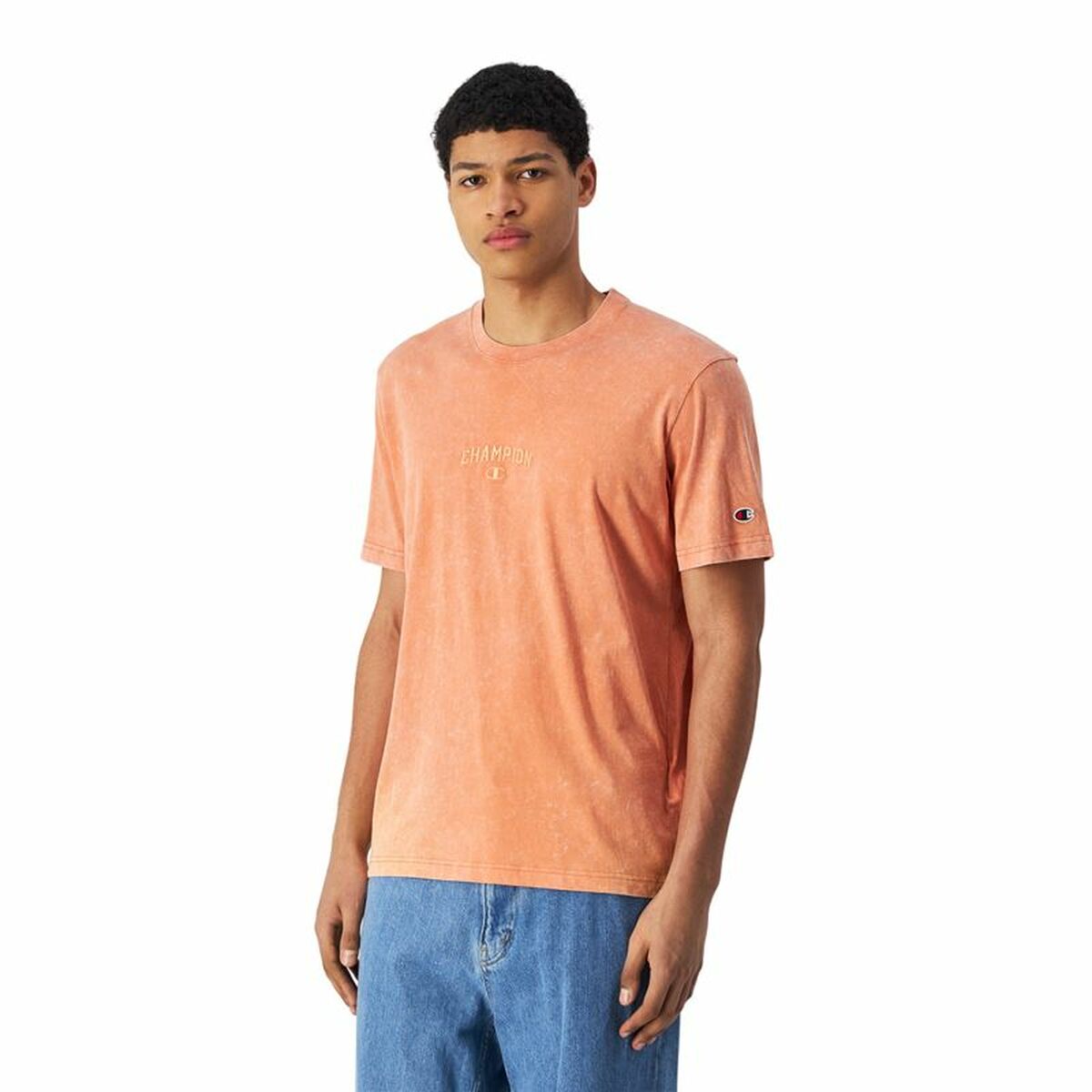 T-shirt med kortärm Herr Champion SS Orange - 3
