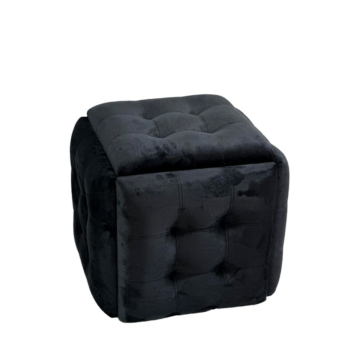 Stolset GO GIFT Transformer Svart Sammet Stål 50 x 50 x 50 cm Puff 5-i-1 5 antal - 3
