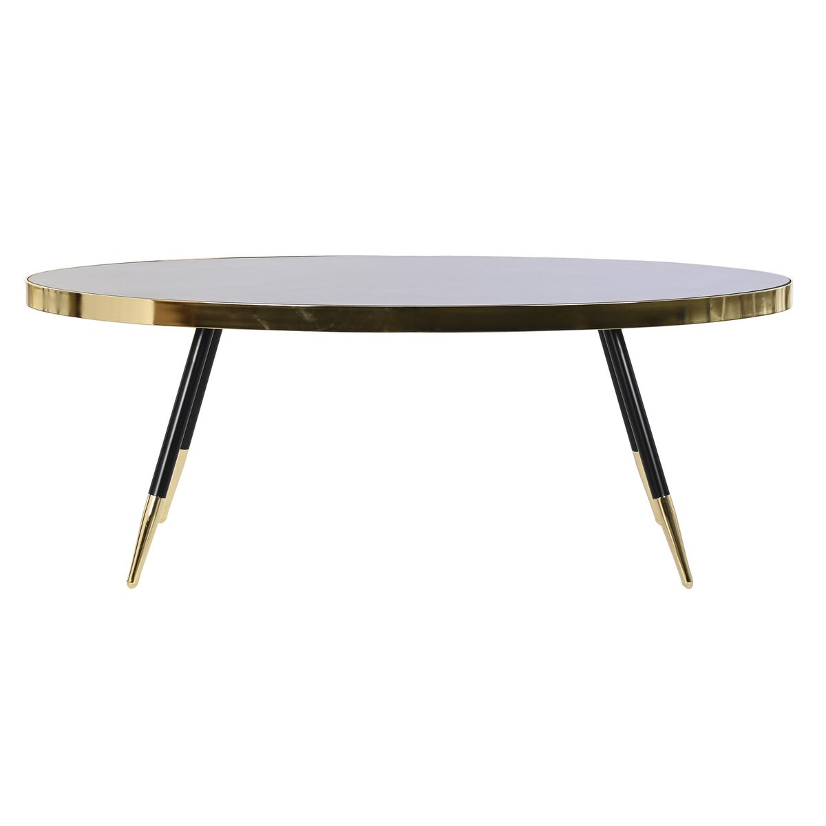 Soffbord DKD Home Decor Svart Gyllene Glas Stål 110 x 50 x 41,5 cm - 5