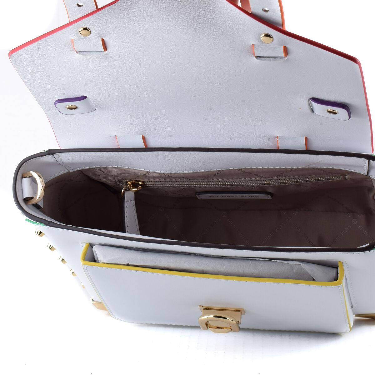 Damväska Michael Kors 35T2GNCS6T-BRIGHT-WHT Vit 25 x 28 x 9 cm - 7