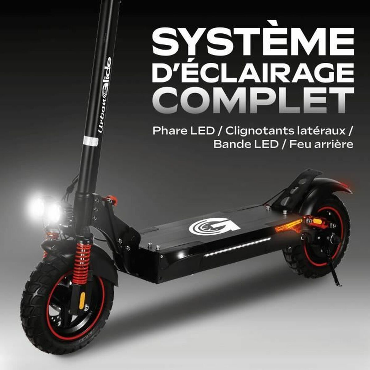 Elscooter Urbanglide ECROSS PRO LITE 2 Svart 25 km/h - 6